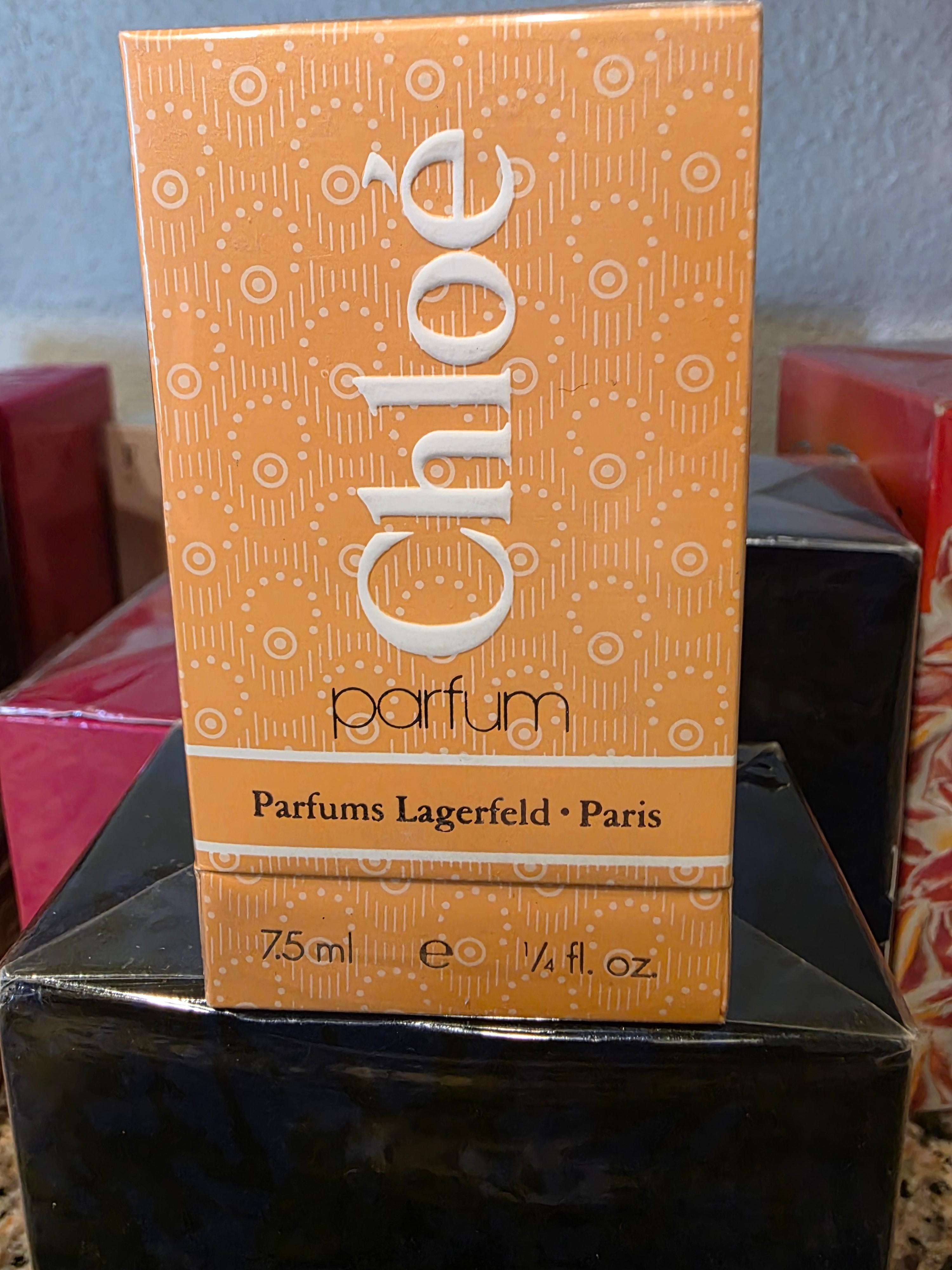 Chloe Vintage 1980s New & Sealed Parfum Lagerfeld Paris New With Packaging