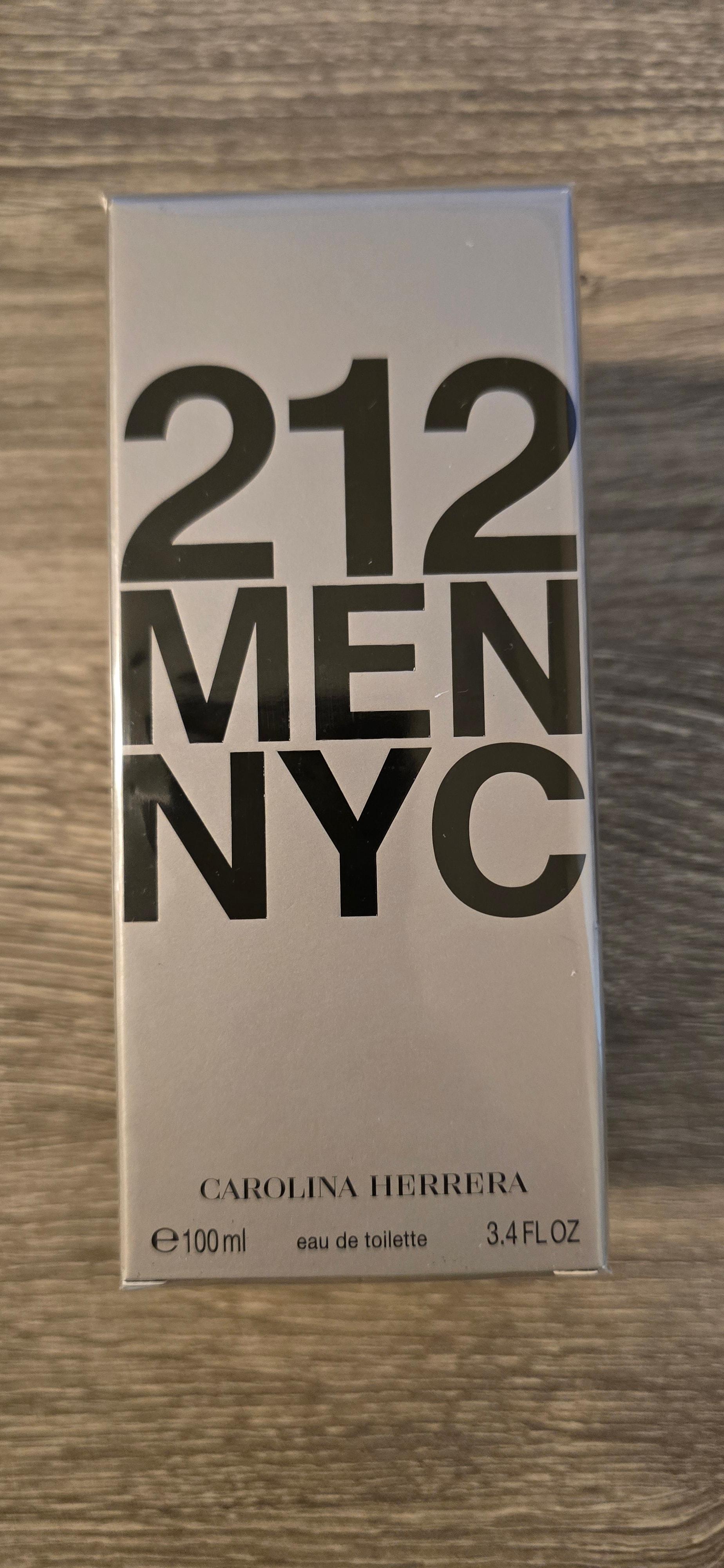 Carolina Herrera 212 Men NYC 3.4 fl oz 100 ml Men's Cologne Eau de Toilette EDT New With Packaging