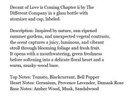 The Different Company Love is coming... Chapter II Decant thumbnail 2