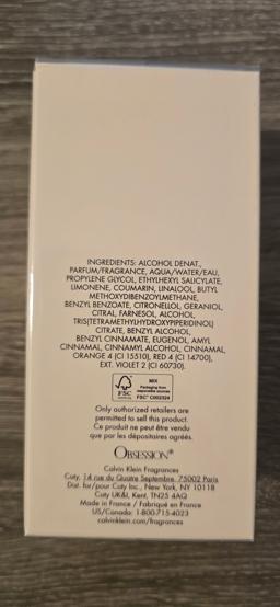 Calvin Klein Obsession New With Packaging thumbnail 2
